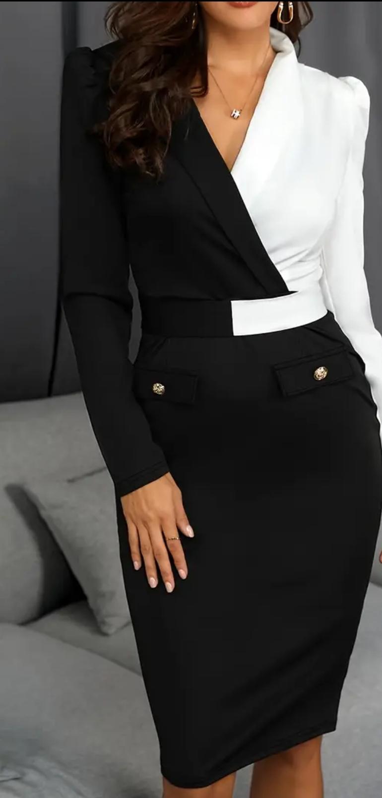 V Neck women Dress Size XL